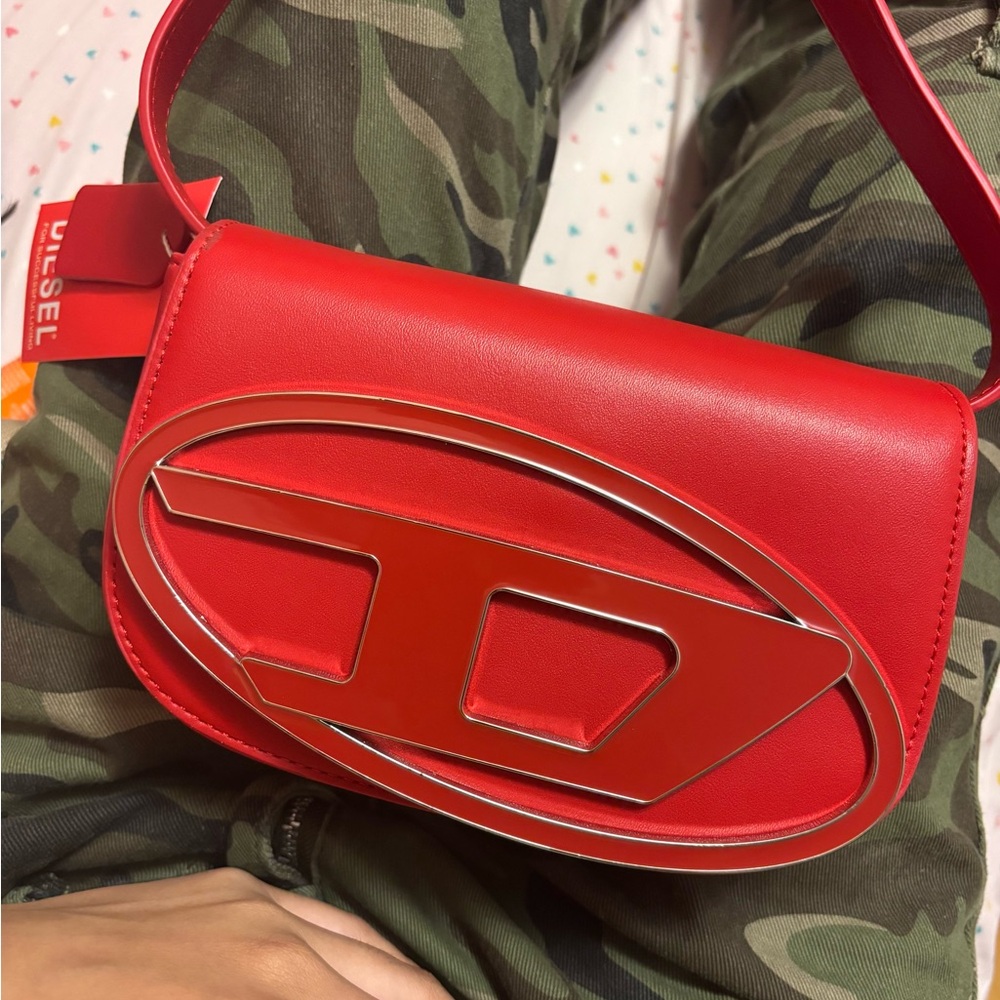 Diesel Vibrant Red Crossbody Bag